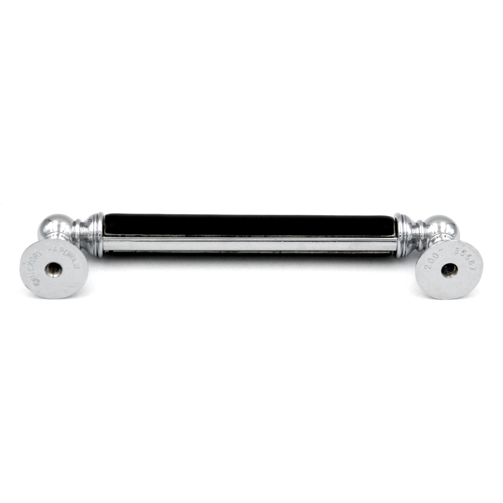 10 Pack Hickory Gaslight P3414-CHB Polished Chrome Black 5" (128mm)cc Bar Cabinet Bar Pull