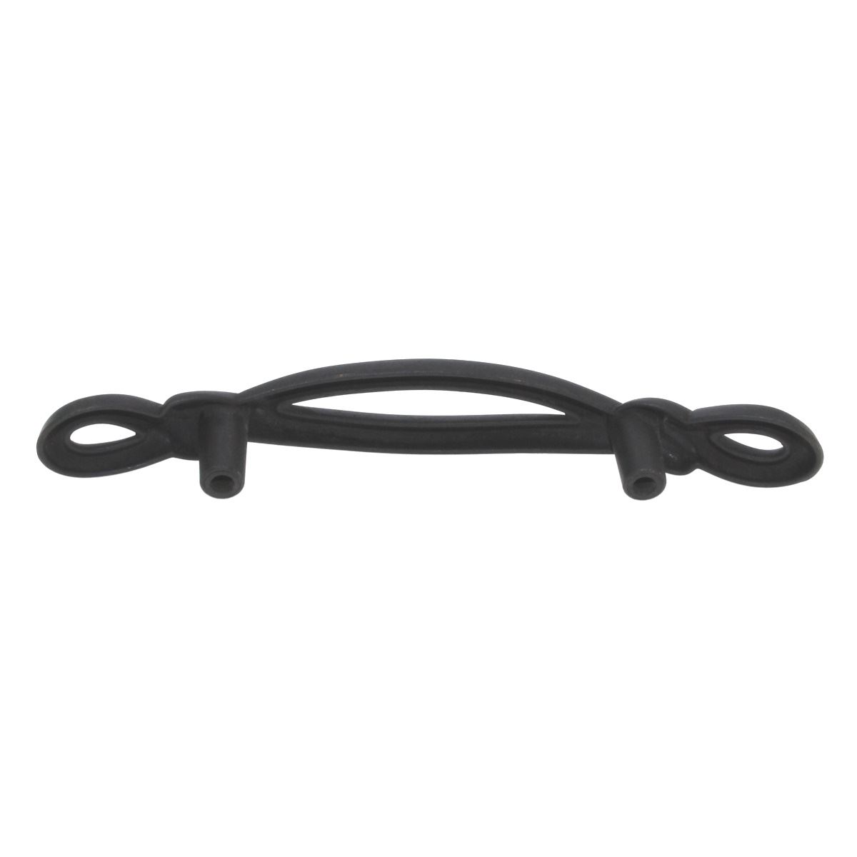 Hickory Hardware French Twist 3" Ctr Cabinet Arch Pull Black Iron P3451-BI