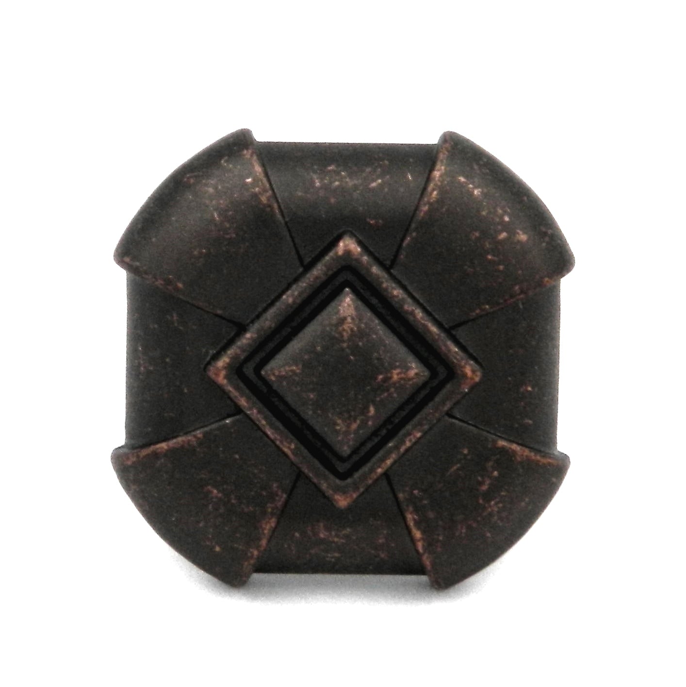 Hickory Hardware Chelsea Dark Antique Copper Square 1 1/8" Cabinet Knob P3455-DAC