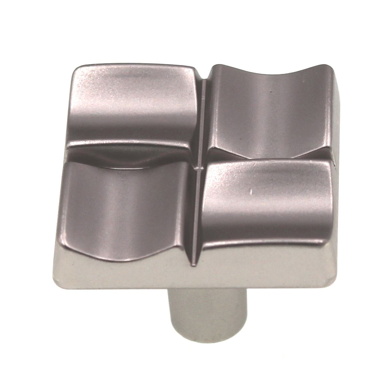 Hickory Hardware Tidal 1" Square Cabinet Knob Flat Nickel P3457-FN