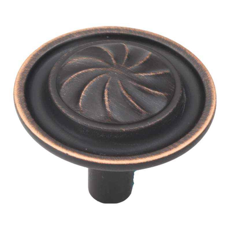 Hickory Hardware Roma Vintage Bronze Round 1 1/2" Cabinet Knob P3461-VB