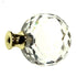 Belwith Crystal Palace Crysacrylic Polished Brass 1 3/8" Cabinet Knob P35-CA3