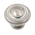 Hickory Hardware Cottage 1 1/4" Ringed Cabinet Knob Satin Nickel P3500-SN