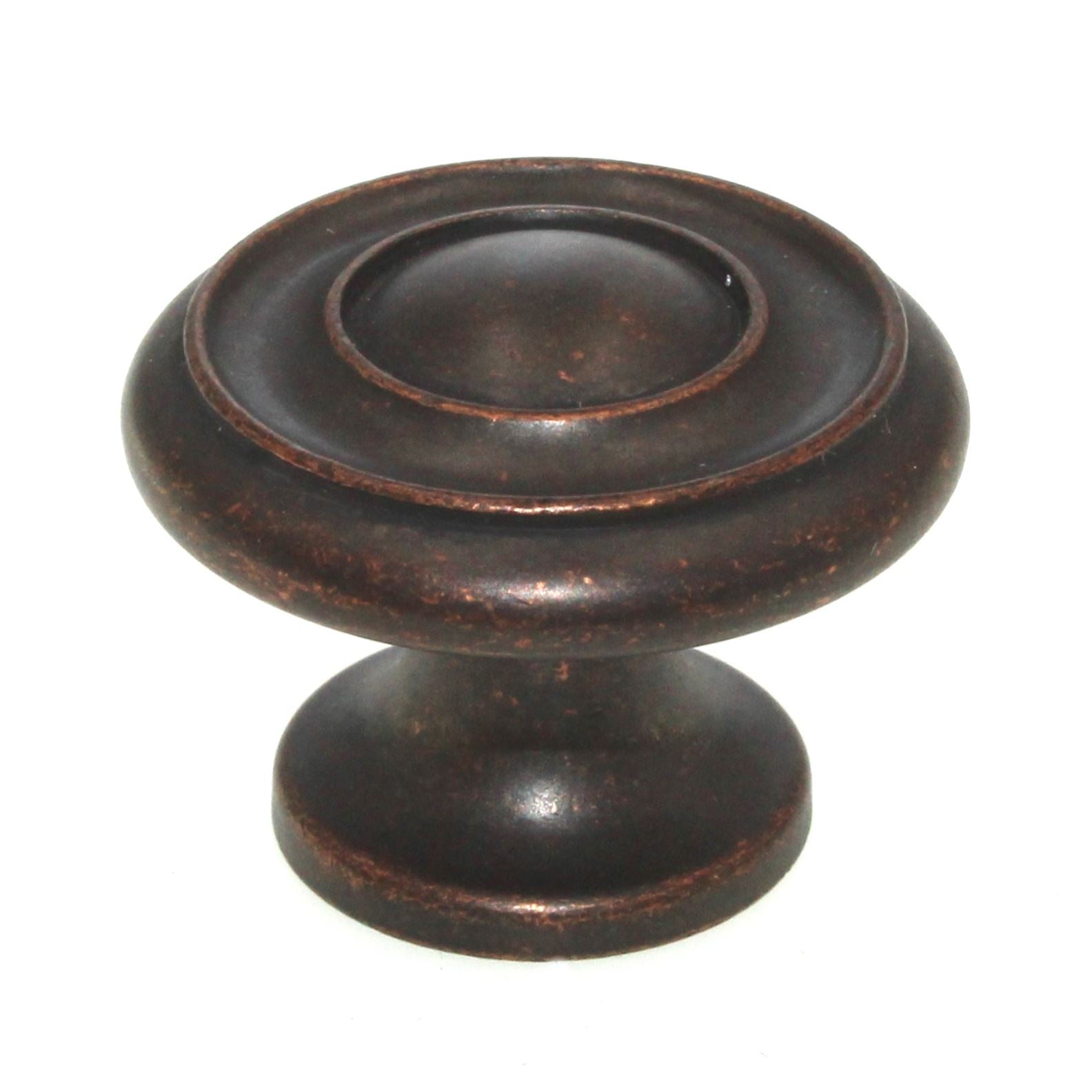 Hickory Hardware Cottage Dark Antique Copper 1 1/2" Ring Cabinet Knob P3501-DAC