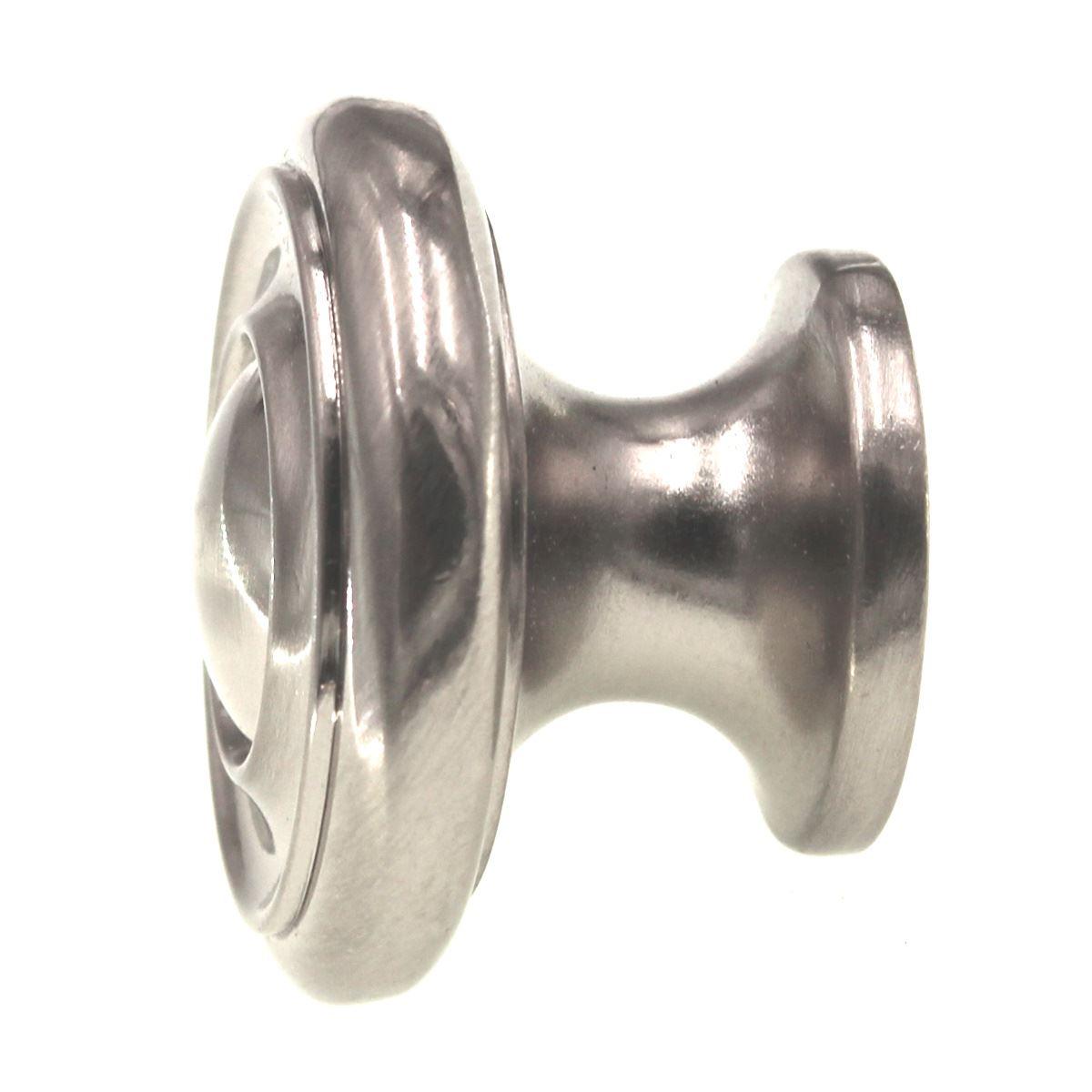 Hickory Hardware Cottage 1 1/2" Ringed Cabinet Knob Satin Nickel P3501-SN