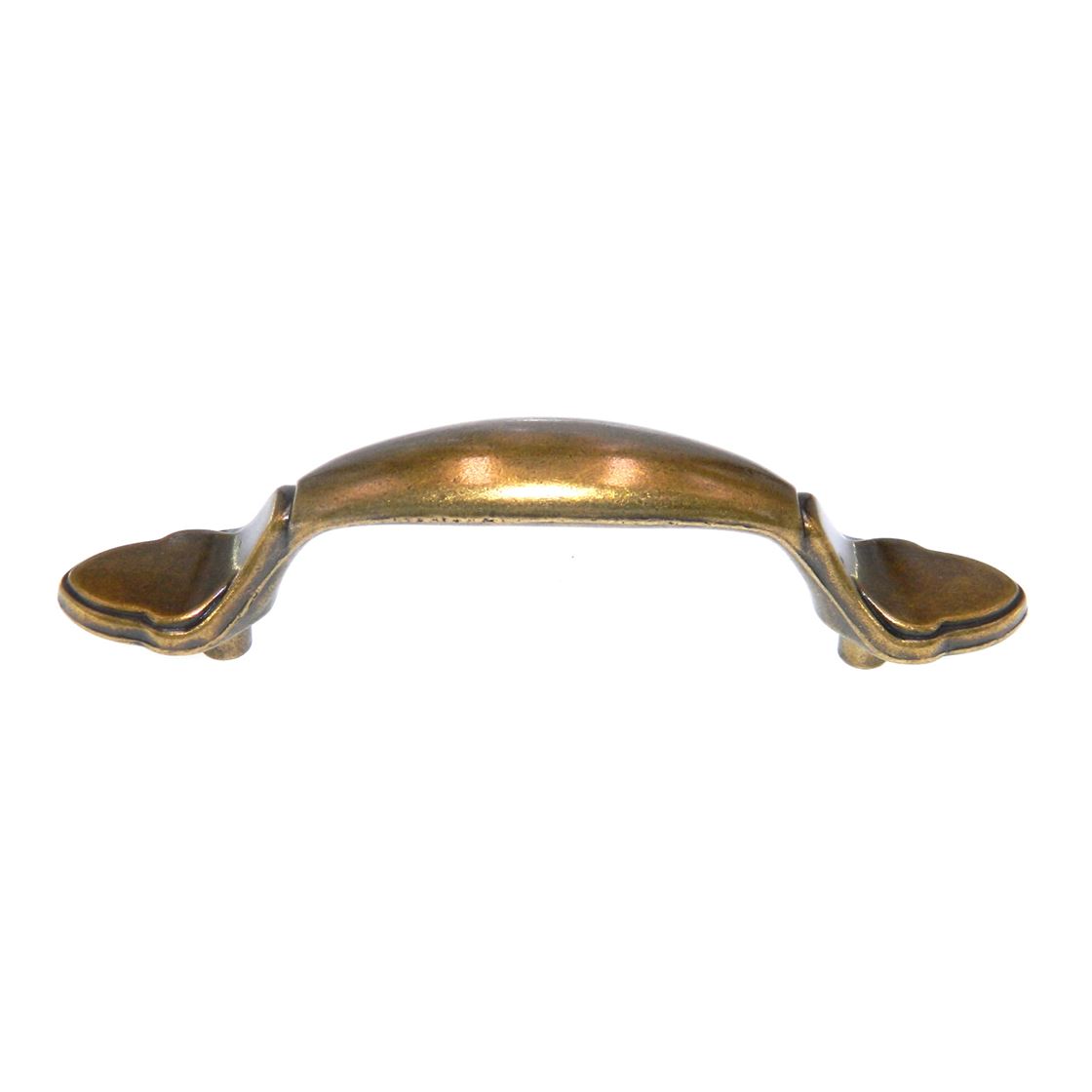 Belwith Queen Anne Lancaster Hand Polished Brass 3" Ctr Cabinet Pull P352-LP