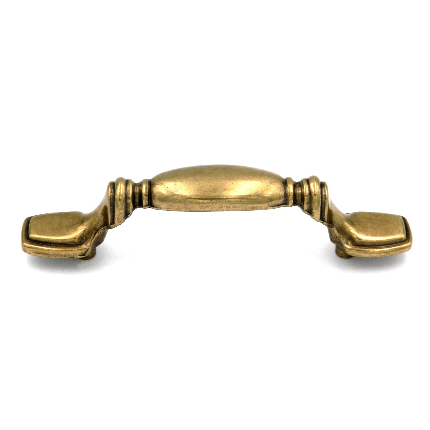 Hickory Manor House Lancaster Hand Polished Brass Cabinet 3"cc Handle Pull P362-LP, 25 Pack