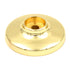 Hickory Hardware Polished Accents Polished Brass Cabinet Knob Backplate P363-3