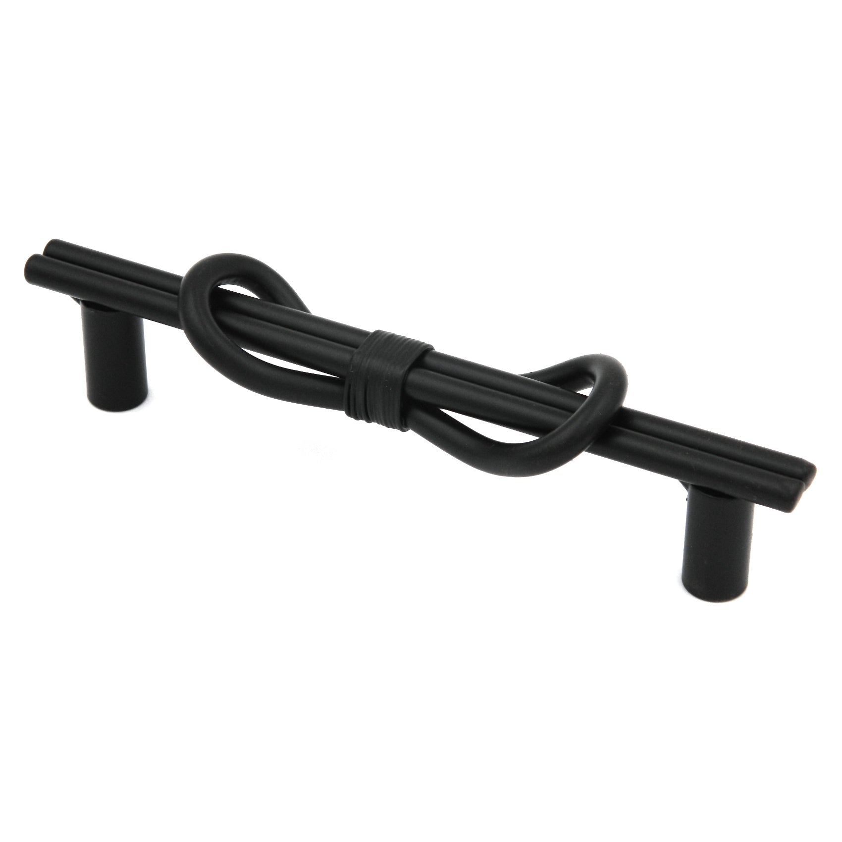 Hickory Woven Rustics P3632-MB Matte Black 5" (128mm)cc Cabinet Bar Pull