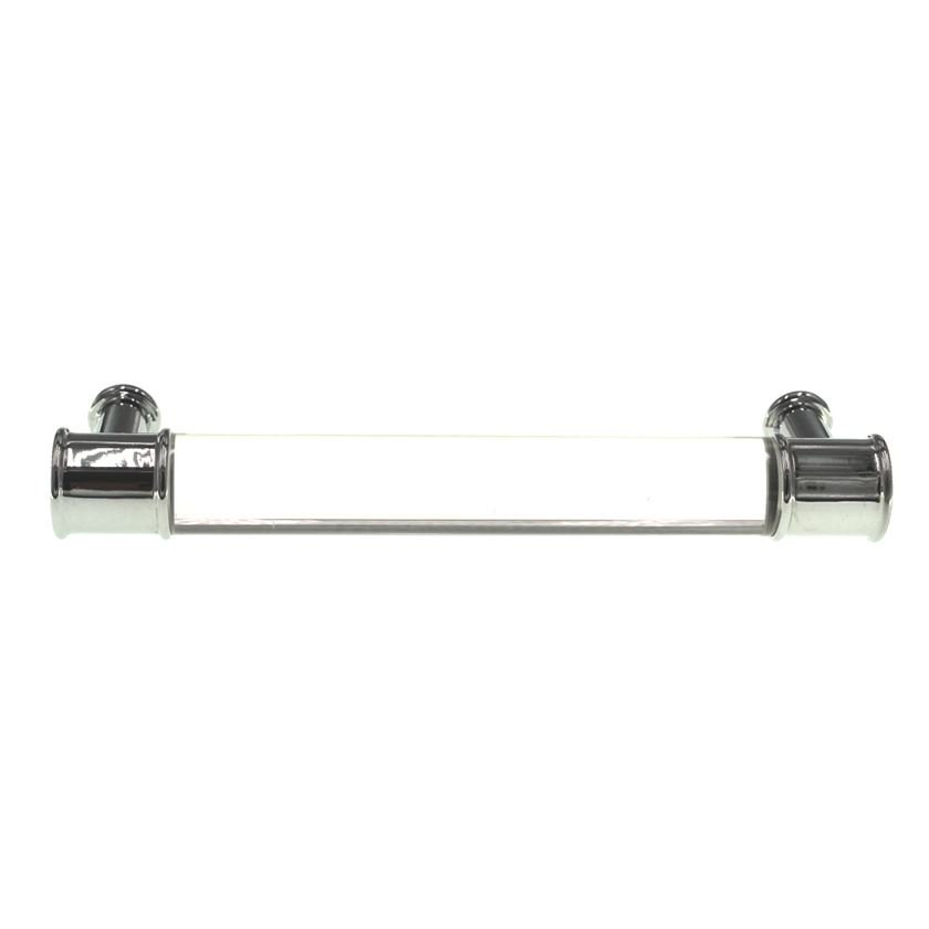 Hickory Hardware Midway Chrome, Crysacrylic 5" (128mm) Ctr. Bar Pull P3635-CACH