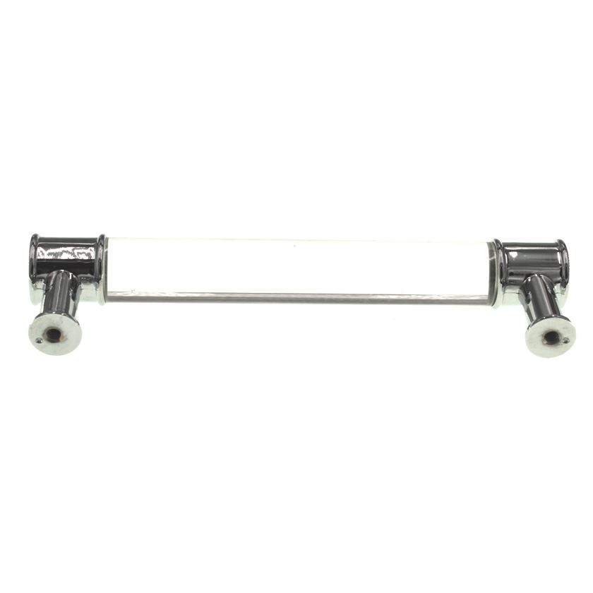 Hickory Hardware Midway Chrome, Crysacrylic 5" (128mm) Ctr. Bar Pull P3635-CACH