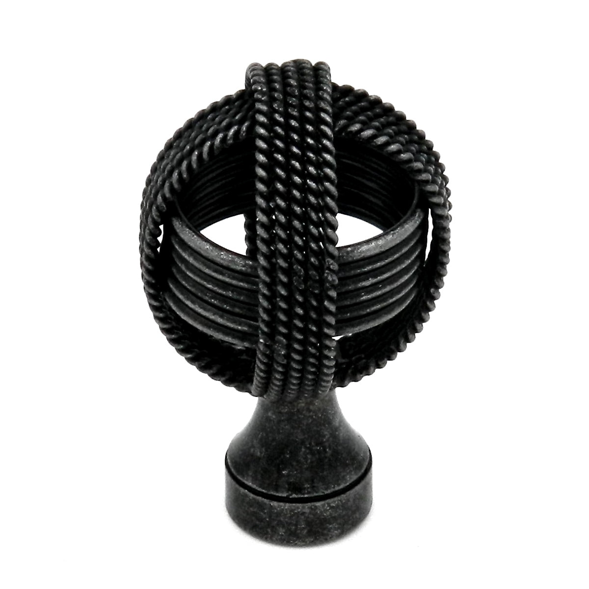 Hickory Hardware Woven Rustics 1 1/4" Vibra Pewter Round Western Rope Cabinet Knob P3676-VP