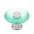 Belwith Keeler Eclectic Accents 1 5/8" Frosted Blue and Chrome Round Smooth Cabinet Knob P3685-FB