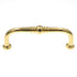 Hickory Manor House Polished Brass Decorative 3 3/4"cc Handle Pull P369-PB