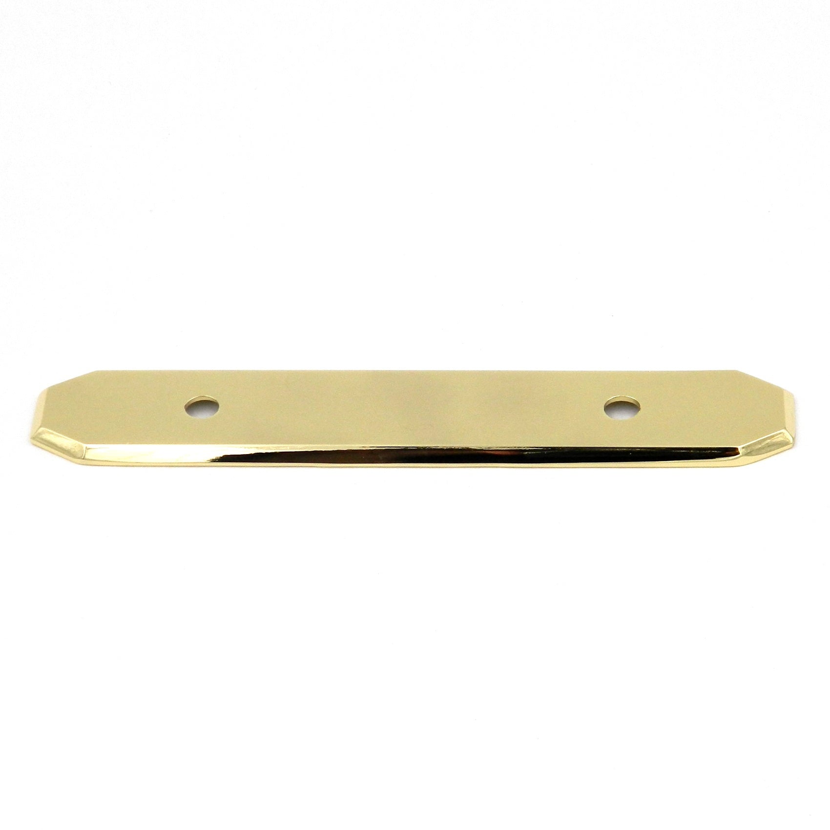 Hickory Hardware Polished Accents Brass 3"cc Cabinet Handle Backplate P370-UB