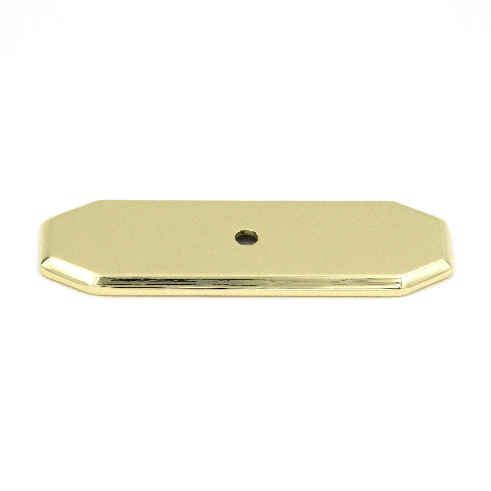 Hickory Hardware Polished Accents Ultra Brass Cabinet Knob Backplate P371-UB