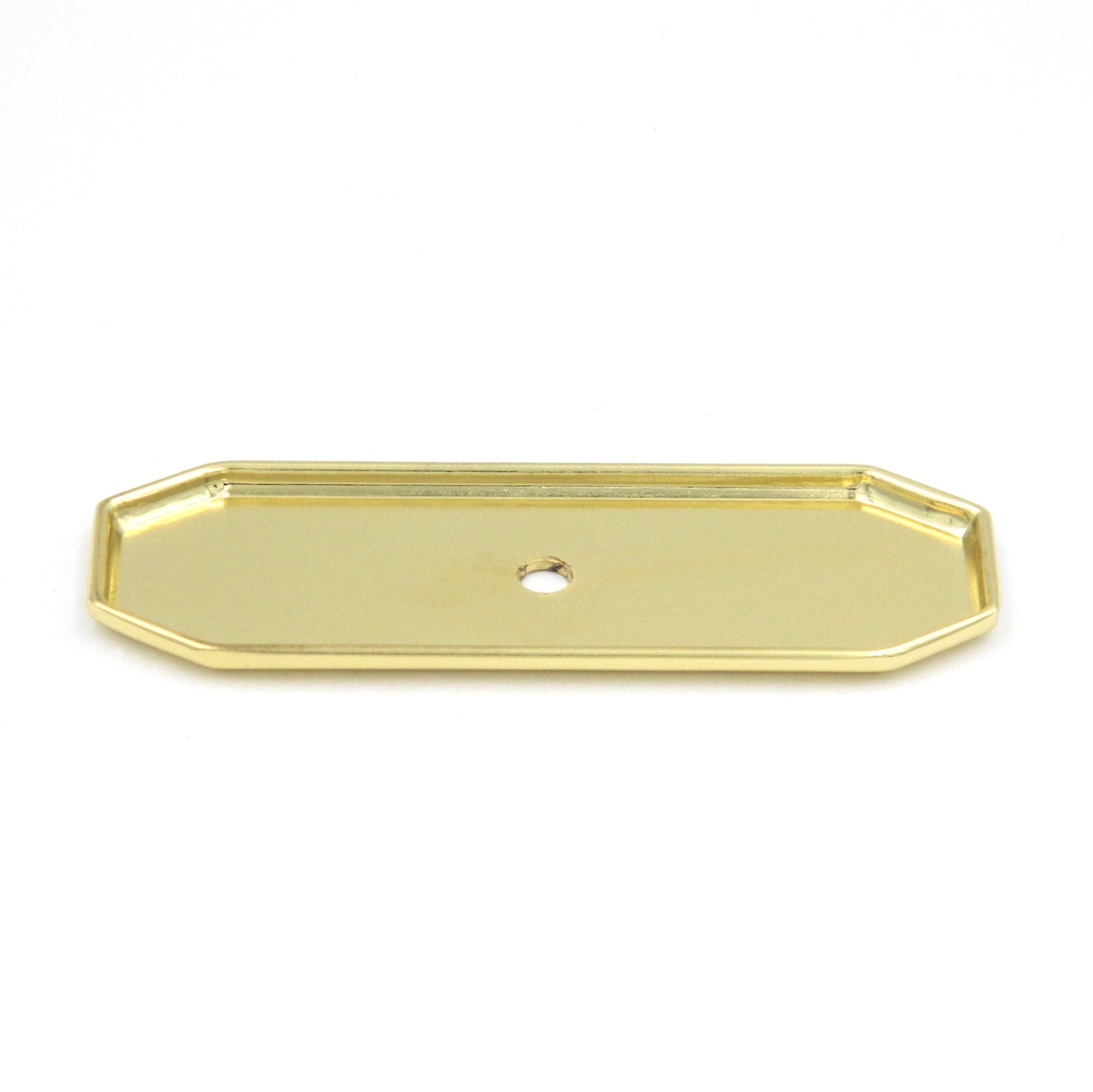 Hickory Hardware Polished Accents Ultra Brass Cabinet Knob Backplate P371-UB