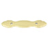 Hickory Hardware Polished Accents Ultra Brass 3"cc Handle Backplate P372-UB