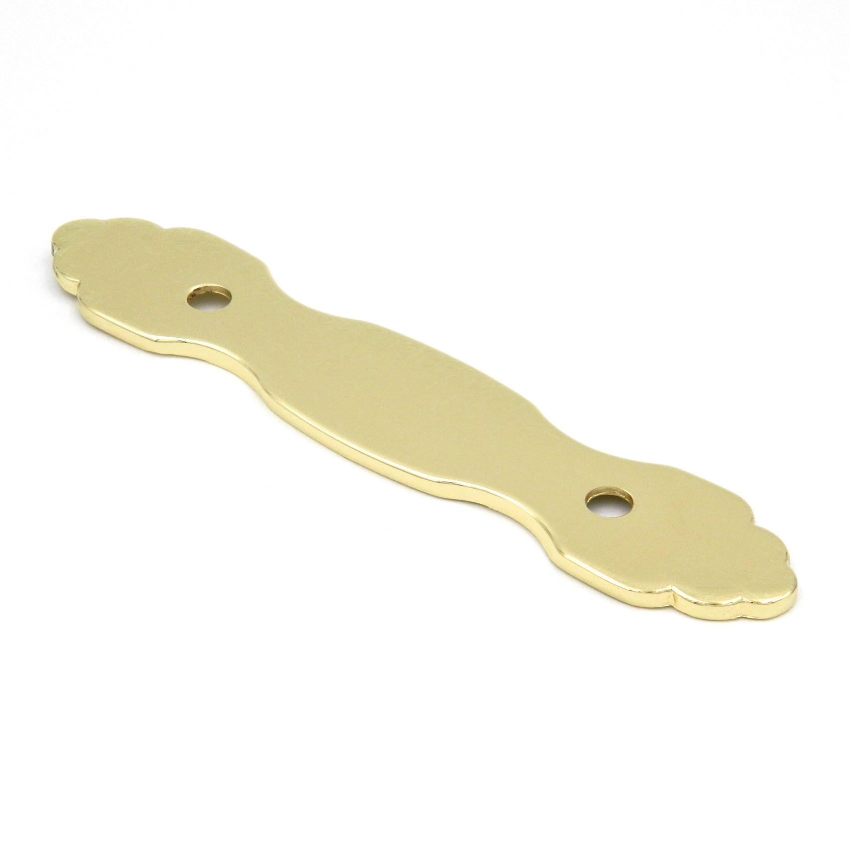 Hickory Hardware Polished Accents Ultra Brass 3"cc Handle Backplate P372-UB