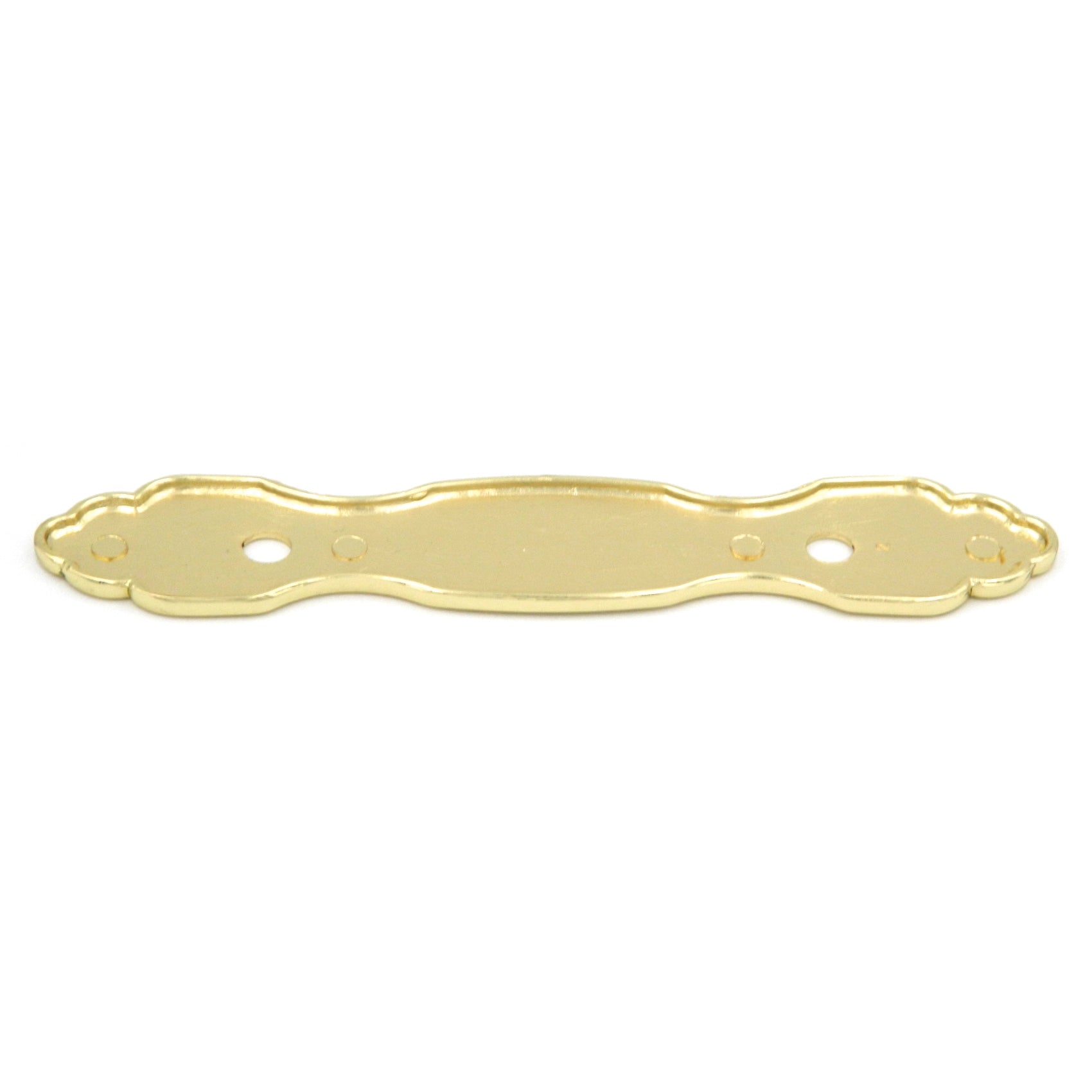 Hickory Hardware Polished Accents Ultra Brass 3"cc Handle Backplate P372-UB