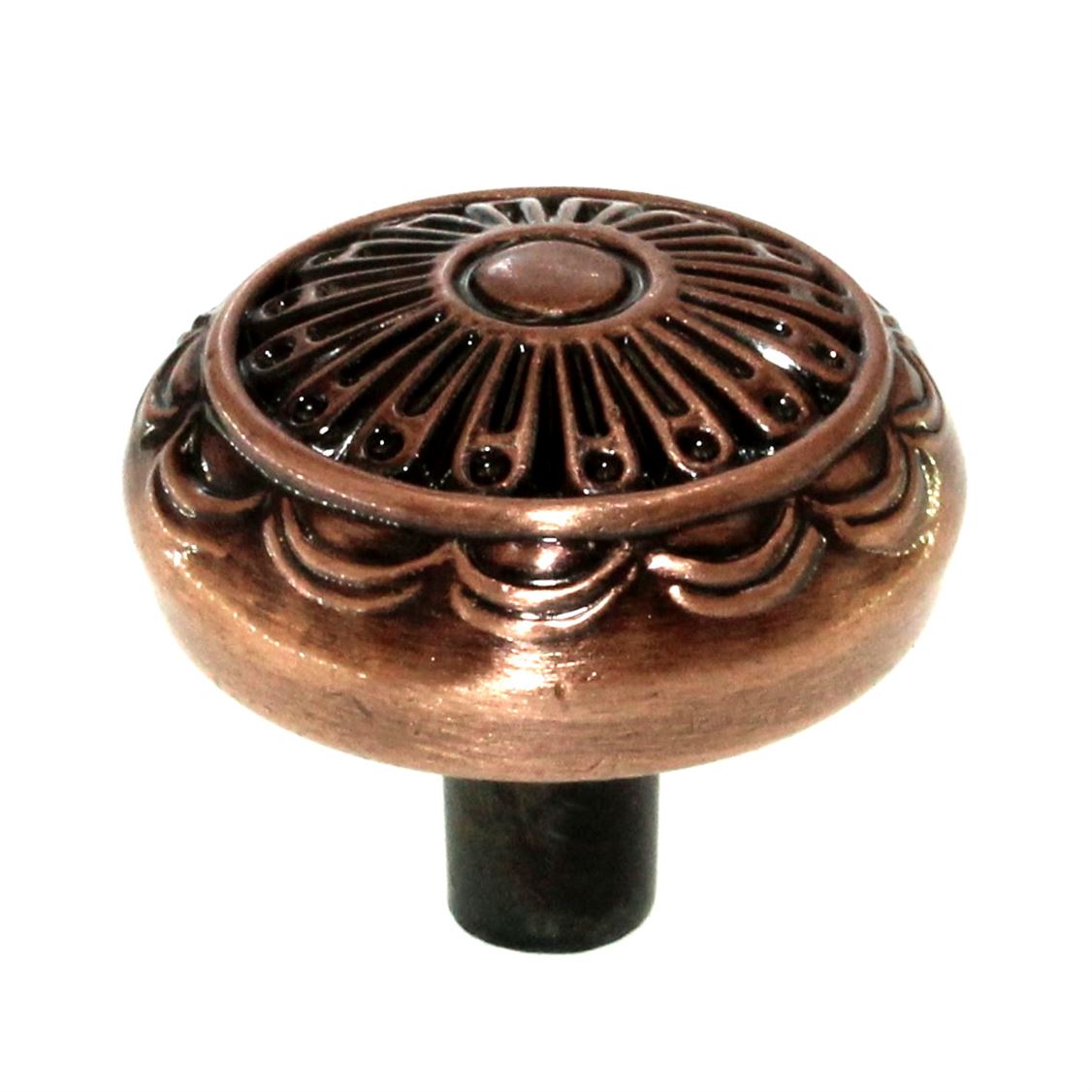 Hickory P391-AC Antique Copper 1 1/4" Mushroom Cabinet Knob Southwest Lodge