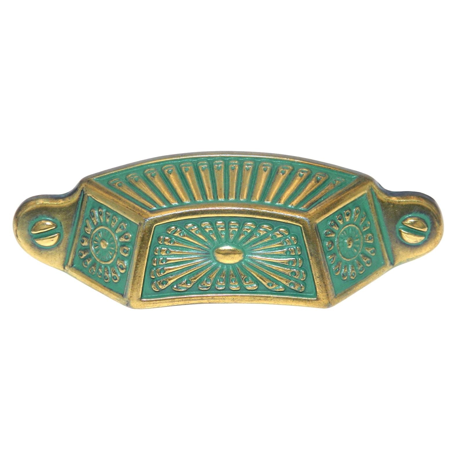 Hickory Hardware Southwest Lodge Verde Antique 3"cc Cabinet Cup Pull P392-VA