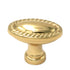 Keeler Annapolis Polished Brass Oval 1 3/8” Solid Brass Cabinet Knob P4