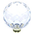 Belwith Keeler Crystal Palace Clear Crysacrylic 1 1/2" Knob P40-CA3 with Brass Base