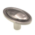 Hickory Hardware Tranquility 1 1/2" Oval Cabinet Knob Satin Nickel P405-SN