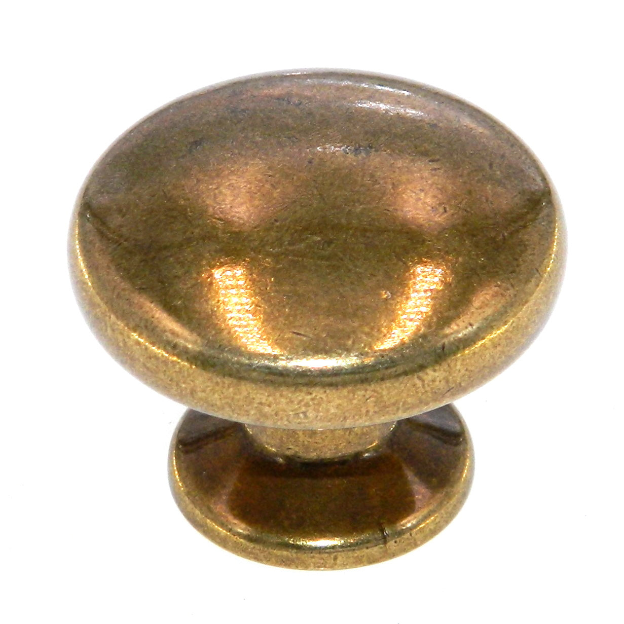 Hickory Hardware Manor House Lancaster Hand Polished Brass 1 1/4" Cabinet Knob 