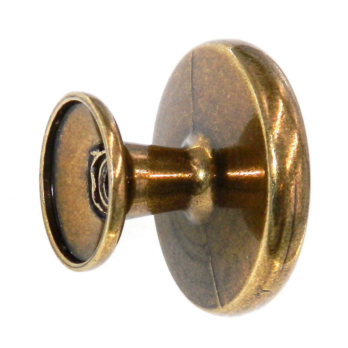 Hickory Hardware Manor House Lancaster Hand Polished Brass 1 1/4" Cabinet Knob 