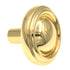 Hickory Hardware Tranquility Polished Brass Round Disc Cabinet Pull Knob P411-PB