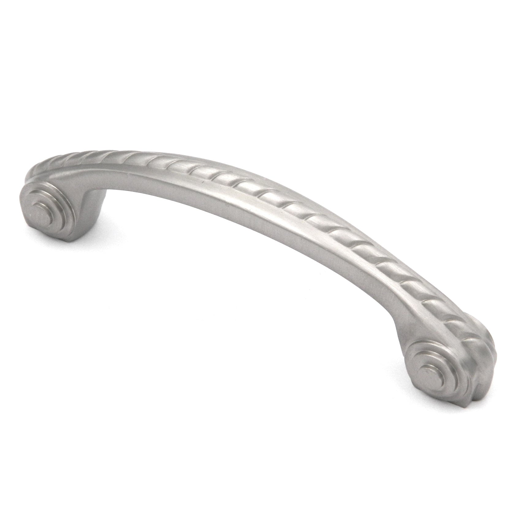 Hickory Hardware Annapolis Satin Nickel P415 3 3/4" (96mm)cc Solid Brass Rope Cabinet Handle Pull