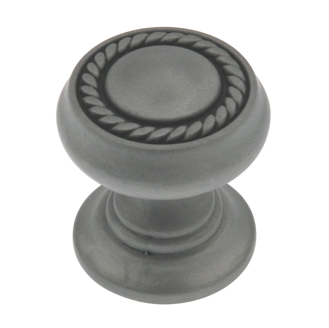 Belwith Hickory P4211-AP Antique Pewter 1 1/4" Rope Braid Cabinet Knob Pulls