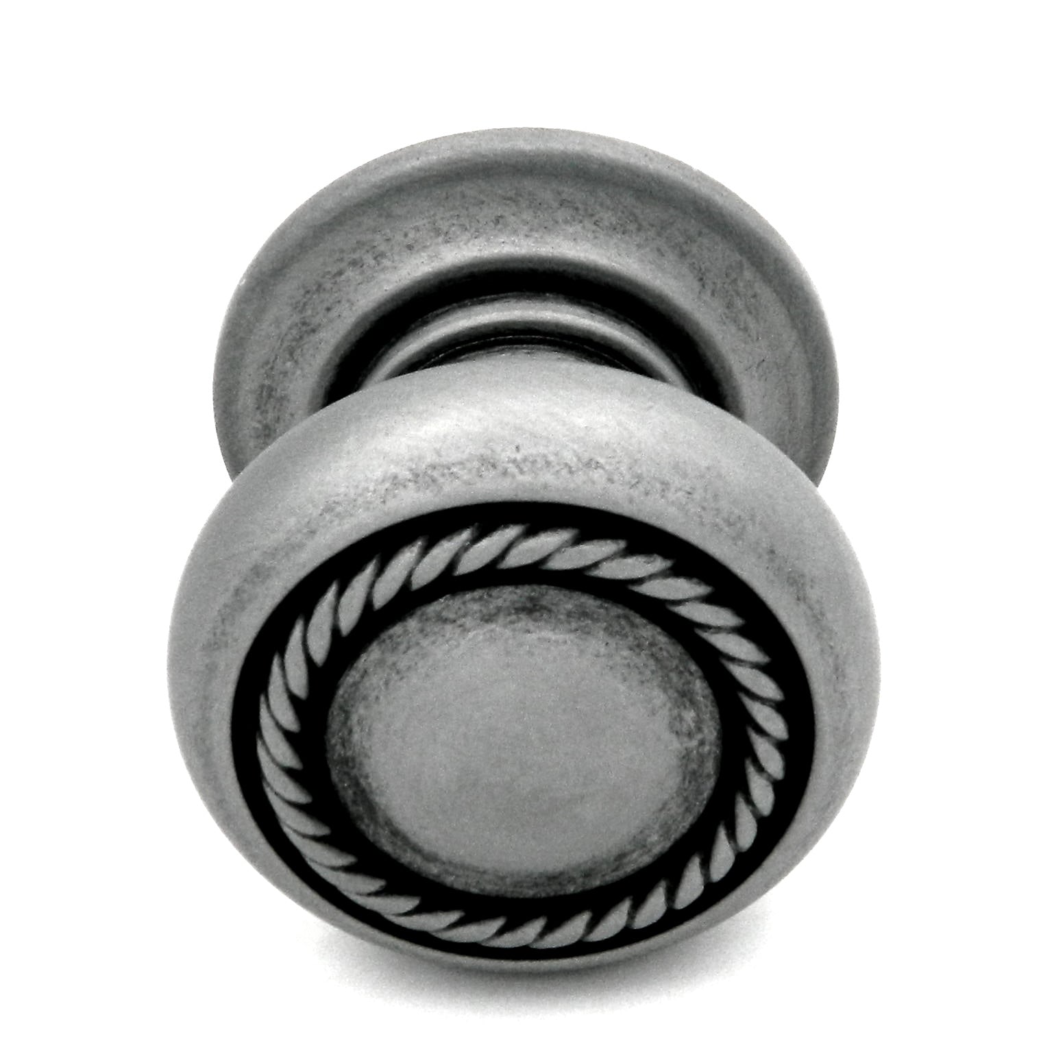 Hickory Hardware Rope Braid Antique Pewter Round Rope Braid 1 1/2" Cabinet Knob P4212-AP