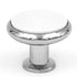 Hickory Hardware Tranquility Chrome & White Round 1 3/8" Porcelain Cabinet Knob P427-26W