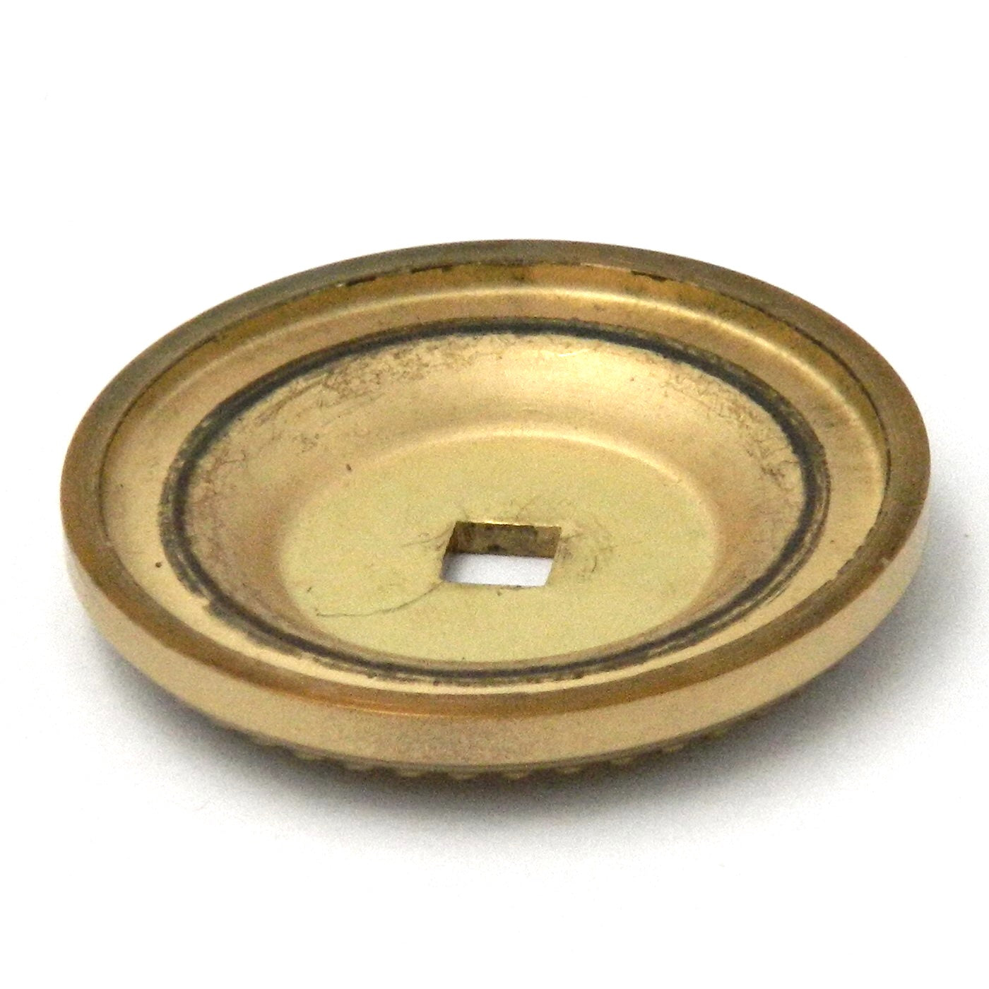 Hickory Hardware Savannah Polished Brass 1 1/2" Solid Brass Knob Backplate P44