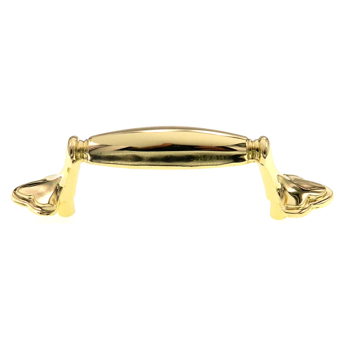 Belwith Tranquility Polished Brass Footed 3" Ctr. Cabinet Arch Pull P442-PB