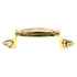 Belwith Tranquility Polished Brass Footed 3" Ctr. Cabinet Arch Pull P442-PB