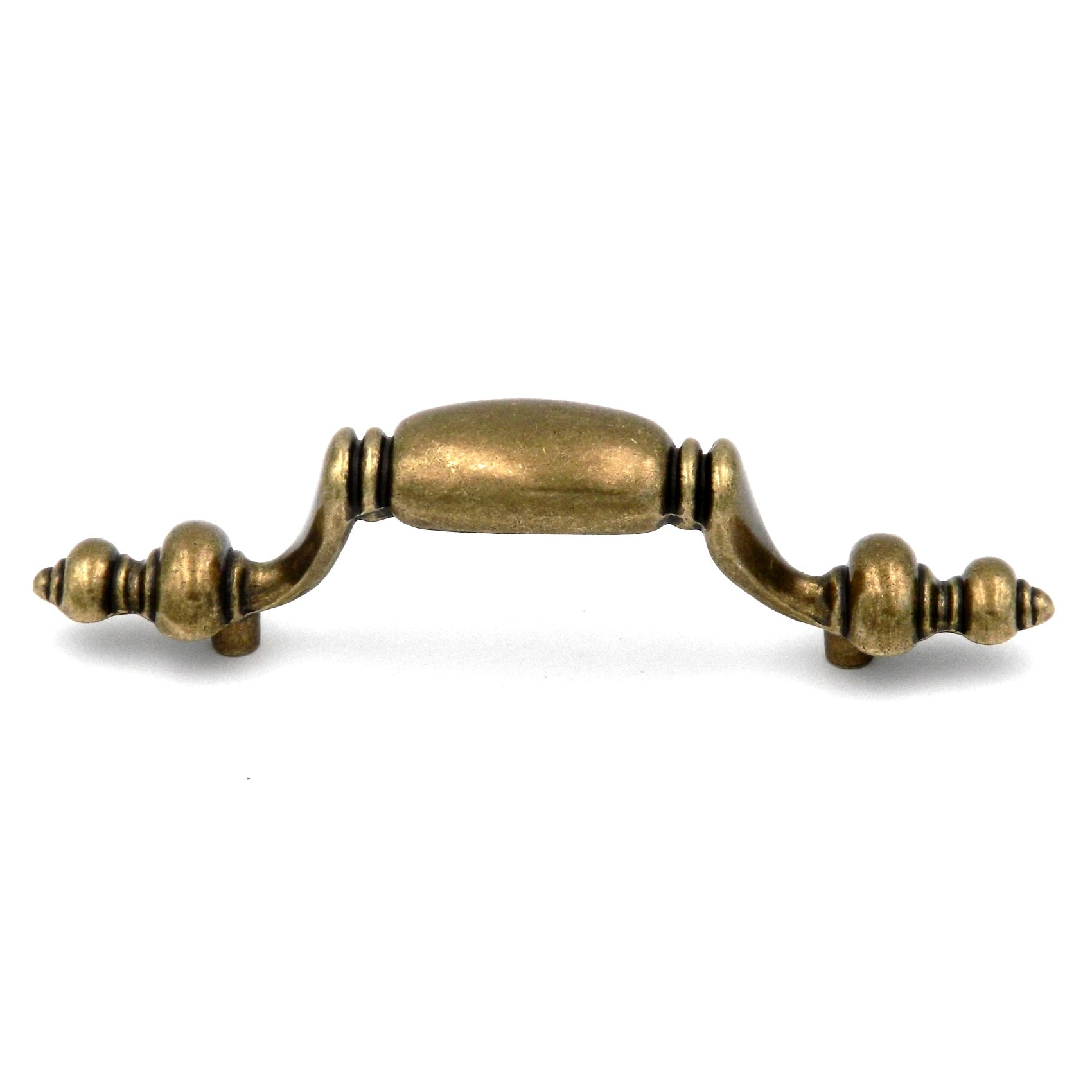 Hickory Hardware Manor House Lancaster Hand Polished Brass Cabinet  3"cc Handle Pull P444-LP