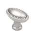 20 Pack Belwith Keeler Savannah 1 3/8" Satin Nickel Oval Beaded Edge Solid Brass Cabinet Knob P447