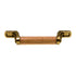 Belwith Woodgrain Burnished Brass, Oak Wood Center 3" Ctr. Cabinet Pull P451-OAK