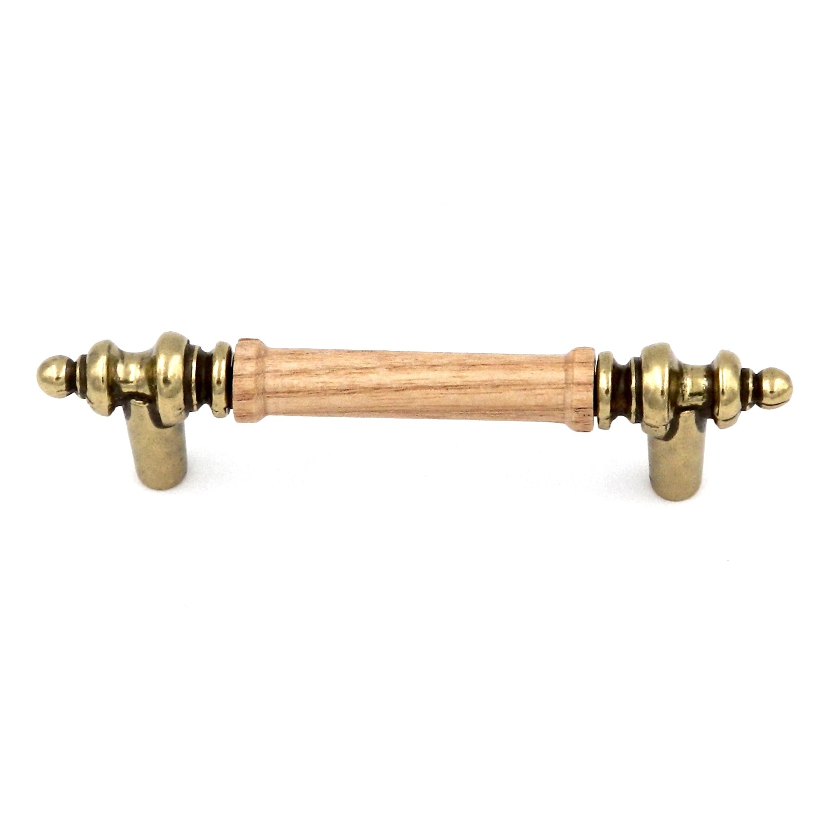 Hickory Hardware Lancaster Centro de madera de roble y pulido, tirador de gabinete de 3 "cc P457-OAK