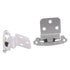 Pair of Belwith 3/8" Inset Hinges White With Chrome Tip P50030F-A4