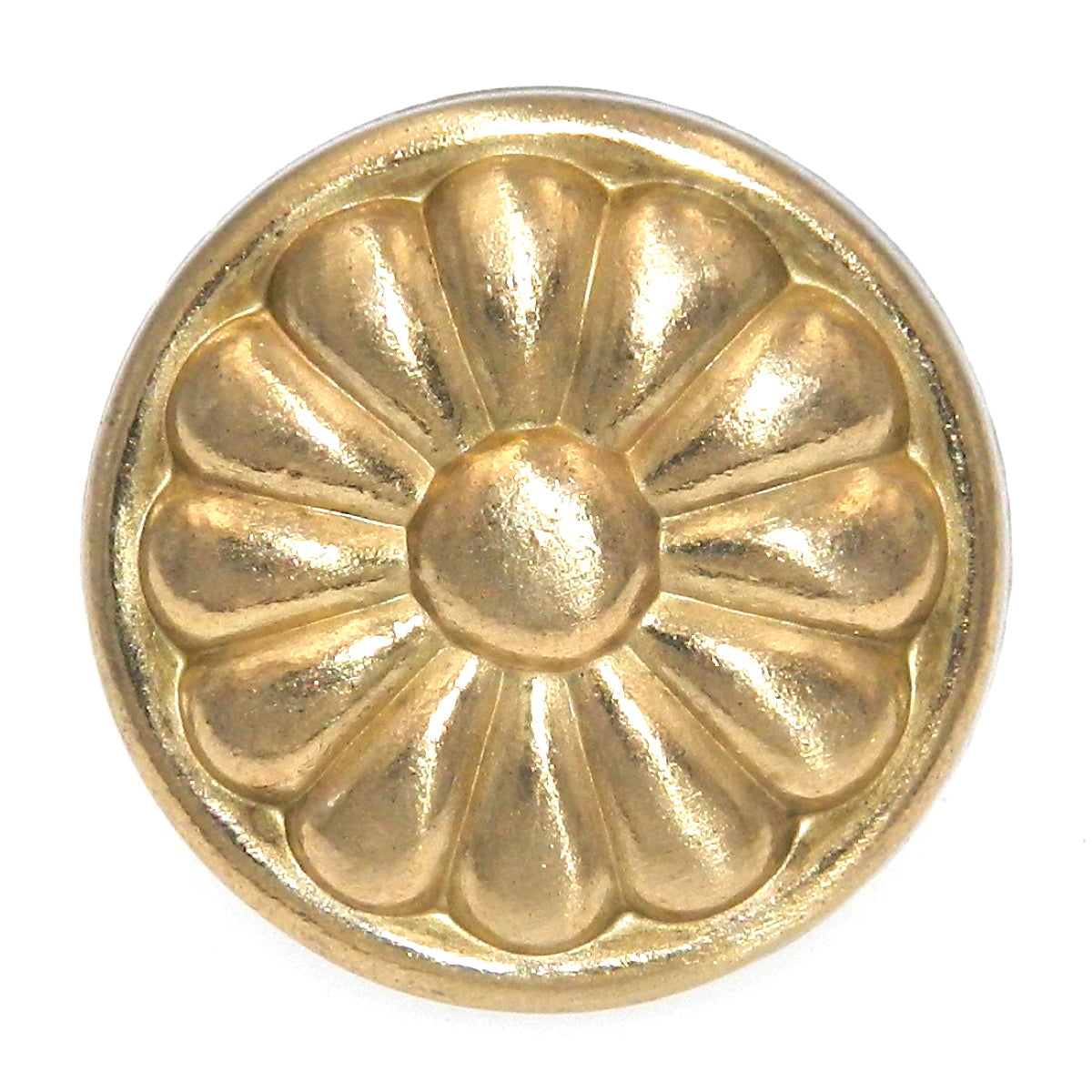 Hickory Hardware Newport Satin Brass 1 1/4" Flower Cabinet Pull Knob P503-SB