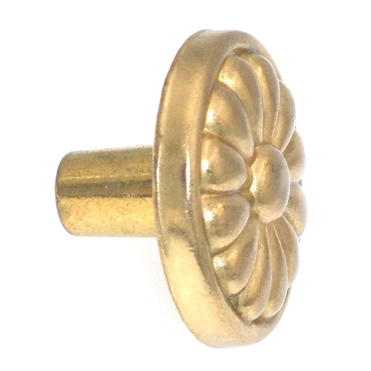 Hickory Hardware Newport Satin Brass 1 1/4" Flower Cabinet Pull Knob P503-SB