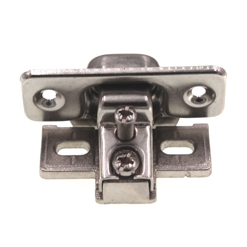 Belwith Concealed Cup Hinge 1/2" Overlay 45mm Spacing Polished Nickel P5124-14