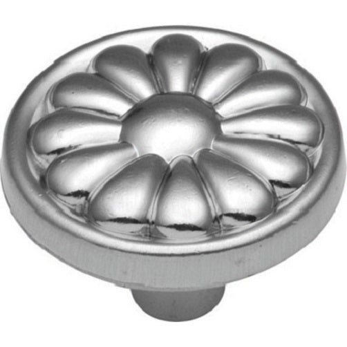 Belwith Newport Satin Chrome 1 1/4" Flower Cabinet Knob P518-SC