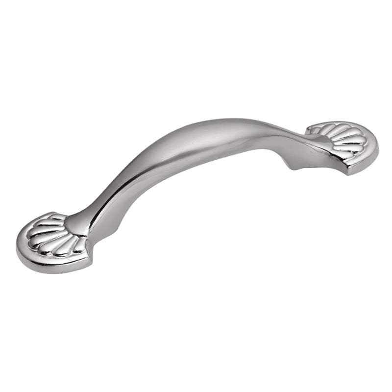 Hickory Hardware Newport Satin Chrome Cabinet 3"cc Handle Pull P523-SC