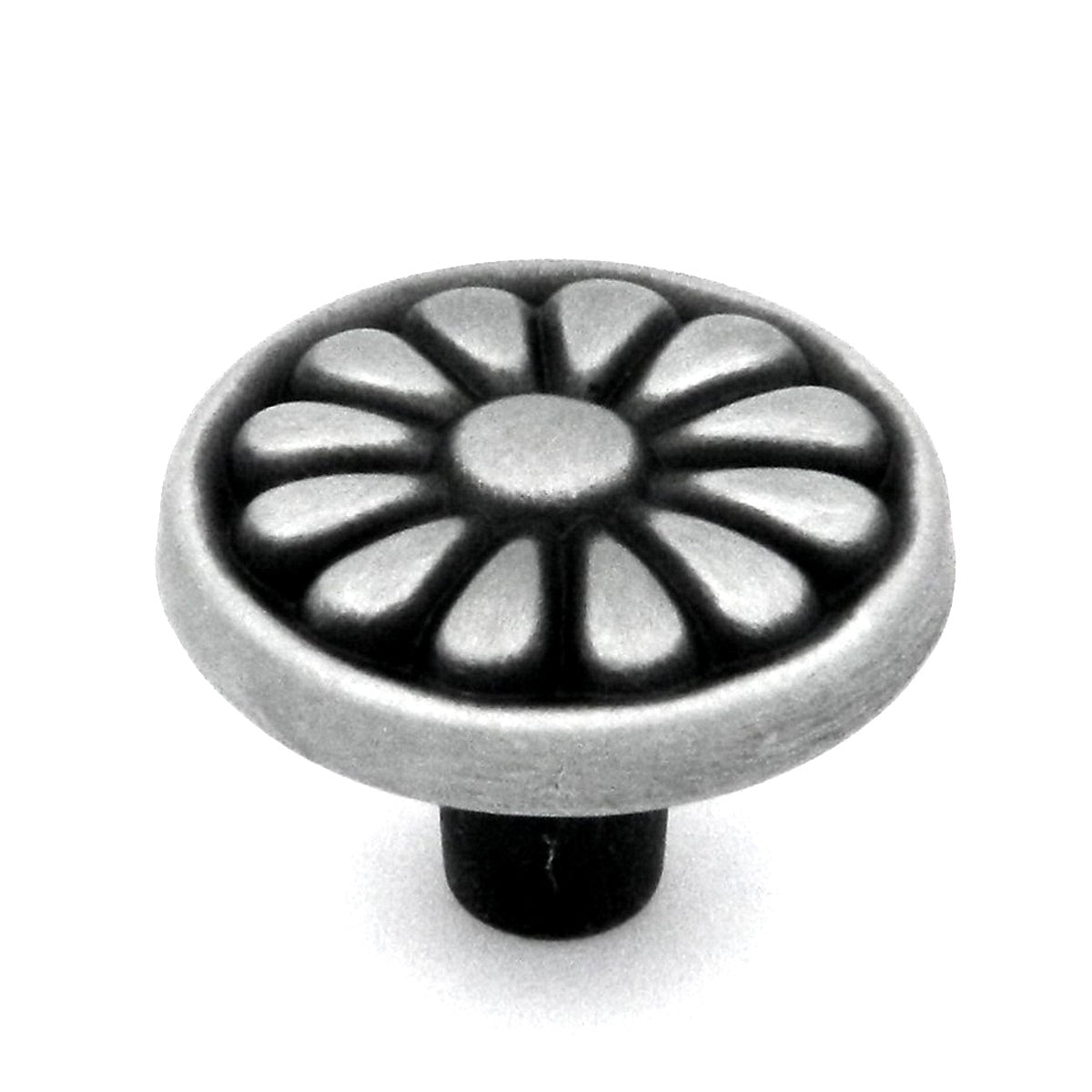 Hickory Hardware Newport Satin Pewter Antique 1 1/4" Cabinet Knob P531-SPA